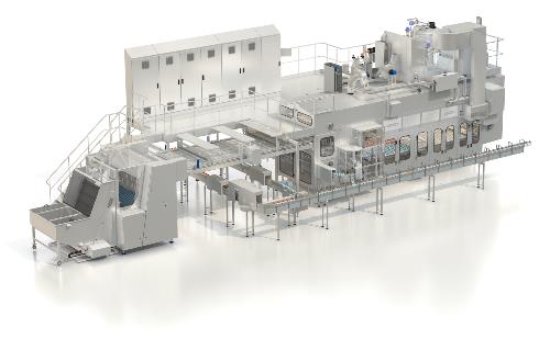 Máquina llenadoras de botellas en linea