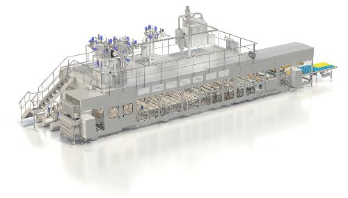 Máquina de llenado de potes en linea