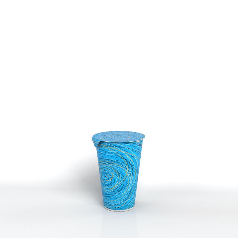 Printed PS Cups with Aluminum or PET Lid
