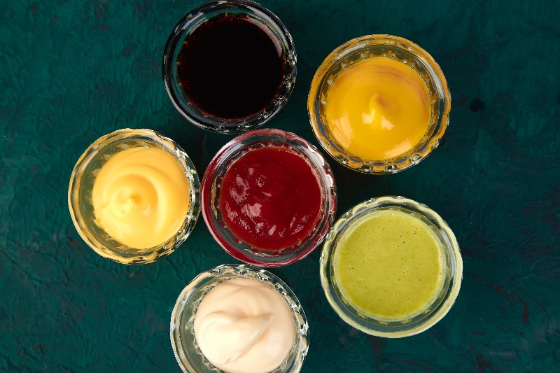 Ensemble de différentes sauces